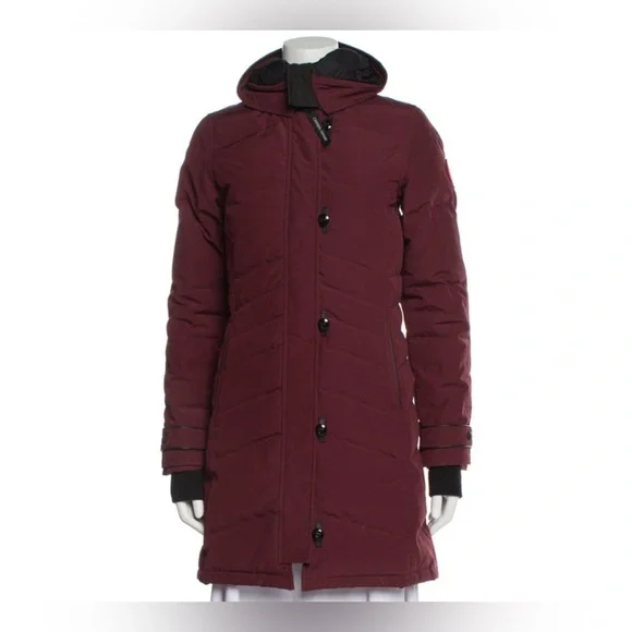 Canada Goose Lorette Parka in Burgundy women’s size XS elderberry - Picture 3 of 16